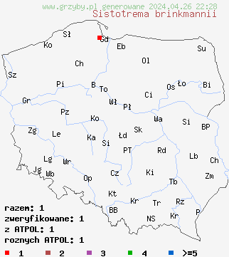 znaleziska Sistotrema brinkmannii na terenie Polski